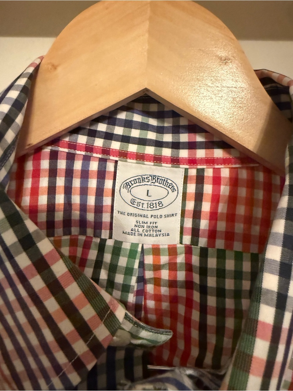 Brooks Brothers Multicolor Gingham Button-Down Shirt - Picture 2 of 6